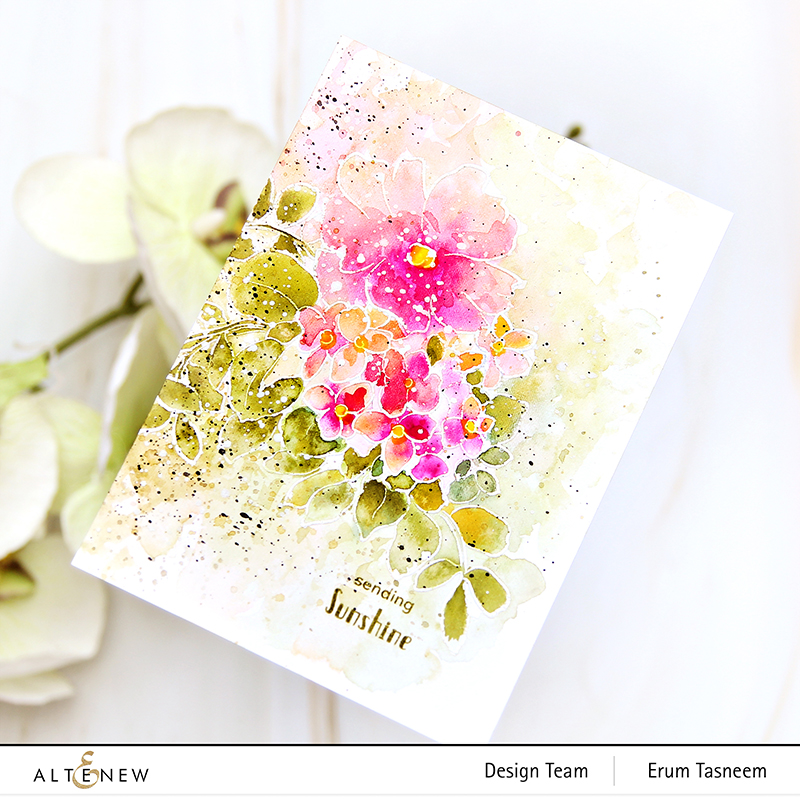 Altenew Craft Your Life Project Kit: Watercolor Flowers   | Erum Tasneem