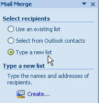 membuat mail merge