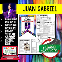 ➤Hispanic History Month Activities, Digital Link for Google Classroom, Biography Research Profile Page, Biography Bookmark Brochure, Biography Pop-Up Foldable for Interactive Notebook, Biography Writing Extension and Checklist, Poster Pennant , General Instruction Page, HISPANIC HISTORY PROFILES