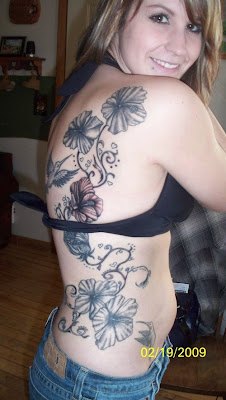 flower tattoo designs for back
