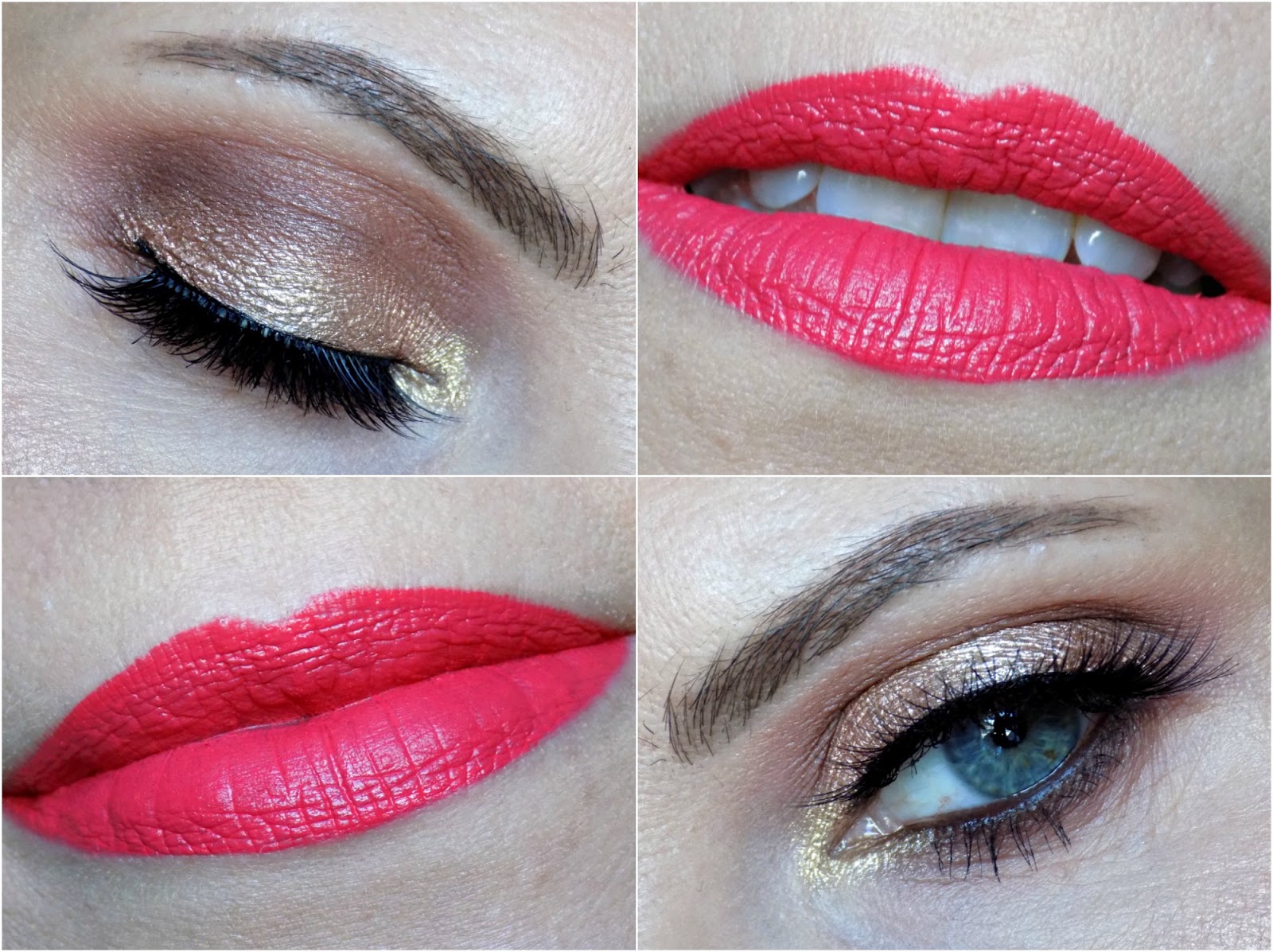 Makeup Tutorial Rose Golden Eyes And Bright Coral Lips Mummys