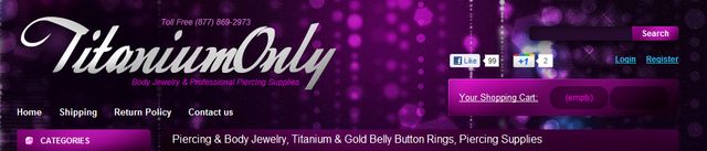 Titanium Piercings by TitaniumOnly.com