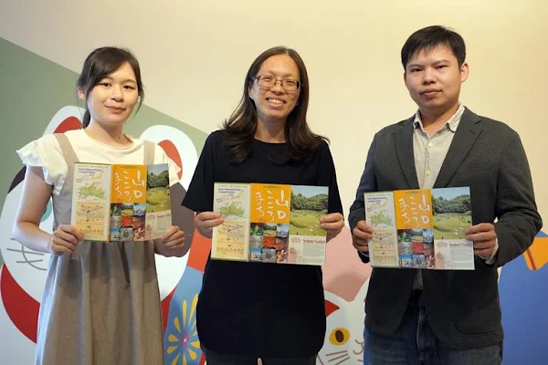 ▲大葉大學外語學院李美麗副院長(中)鼓勵唐宏維(右)與陳星惠(左)把握日本留學機會。（圖／記者林明佑翻攝）