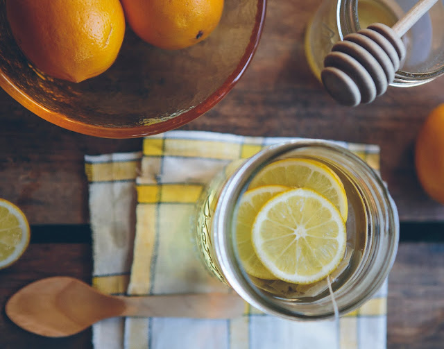 warm lemon water to improve digestion