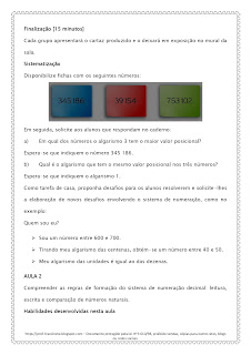 Sequência Didática Matemática 5º ano 1º Bimestre – Alinhada à BNCC