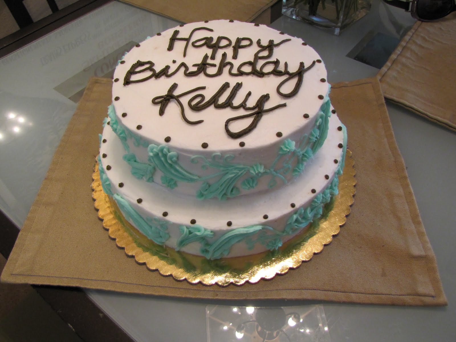 ... Cake- Adventures in cake art: Kelly's birthday and my first cake order