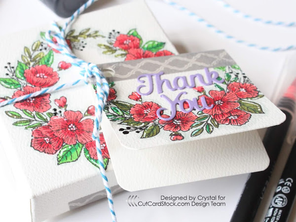 Treat Box With Matching Thank You Card