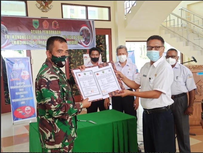 TMMD Ke-112 Kodim 1807/Sorsel Resmi Dibuka