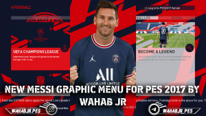 NEW MESSI GRAPHIC MENU FOR PES 2017