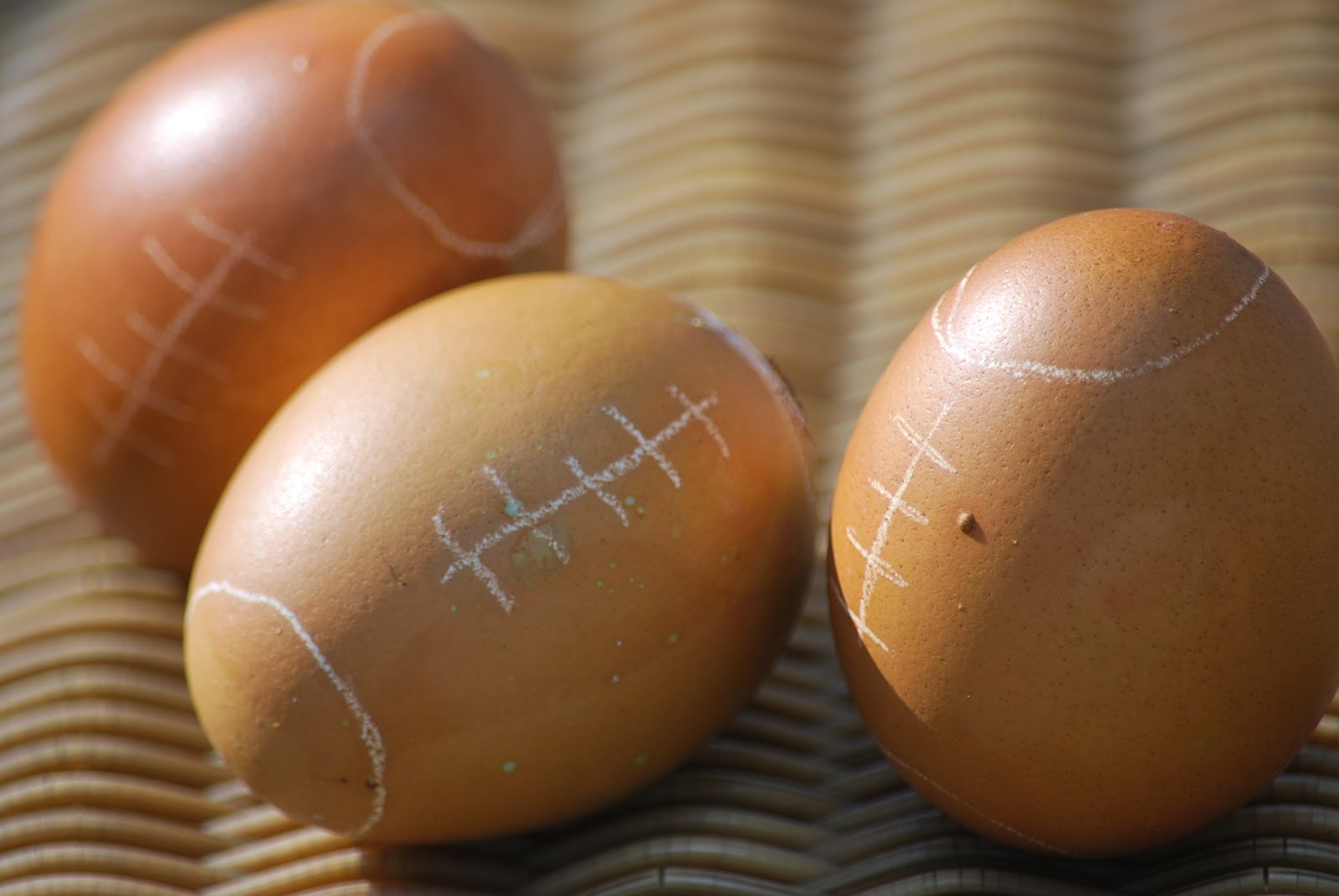 My story in recipes: Football Egg Cupcakes