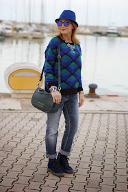 Ruco Line sneakers, New Hammer Elettrico, Chicwish sweater, Fashion and Cookies, fashion blogger