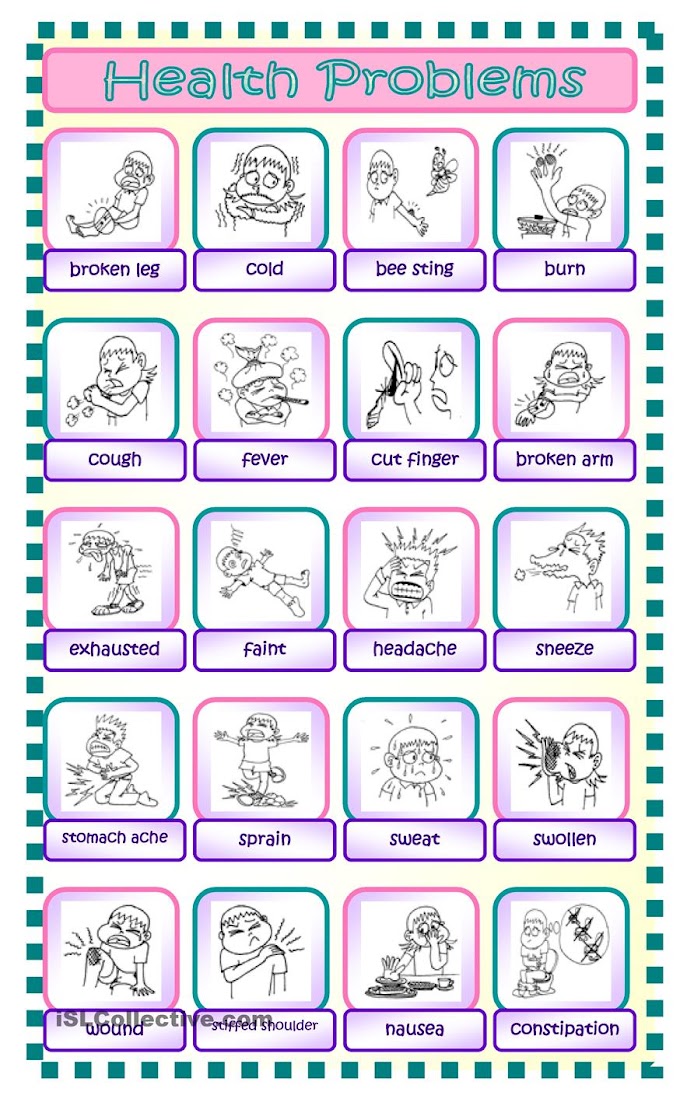 Illnesses Vocabulary Worksheets / illnesses - ESL worksheet by guorkhan - They also help clarify the meanings of vocabulary and language.