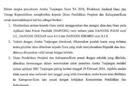 √ Data Akseptor Aneka Pemberian Guru Paud, Dikdas, Dan Dikmen Tahun
2019 Menurut Dapodik