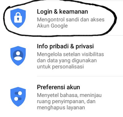 Cara mengubah sandi email