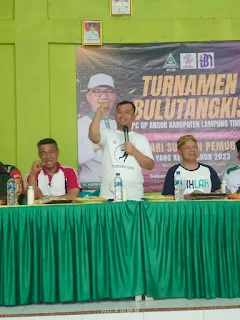 Turnamen Bulu Tangkis Se-Kabupaten Lampung Timur untuk memperingati Hari Sumpah Pemuda ke-95 tahun 2023.