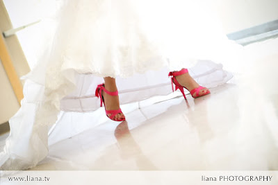 Fuchsia Shoes Wedding on Hot Pink Wedding Shoes  Liana Photography