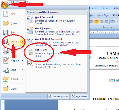 Cara Mudah Merubah File Ms. Word Ke PDF Tanpa Software