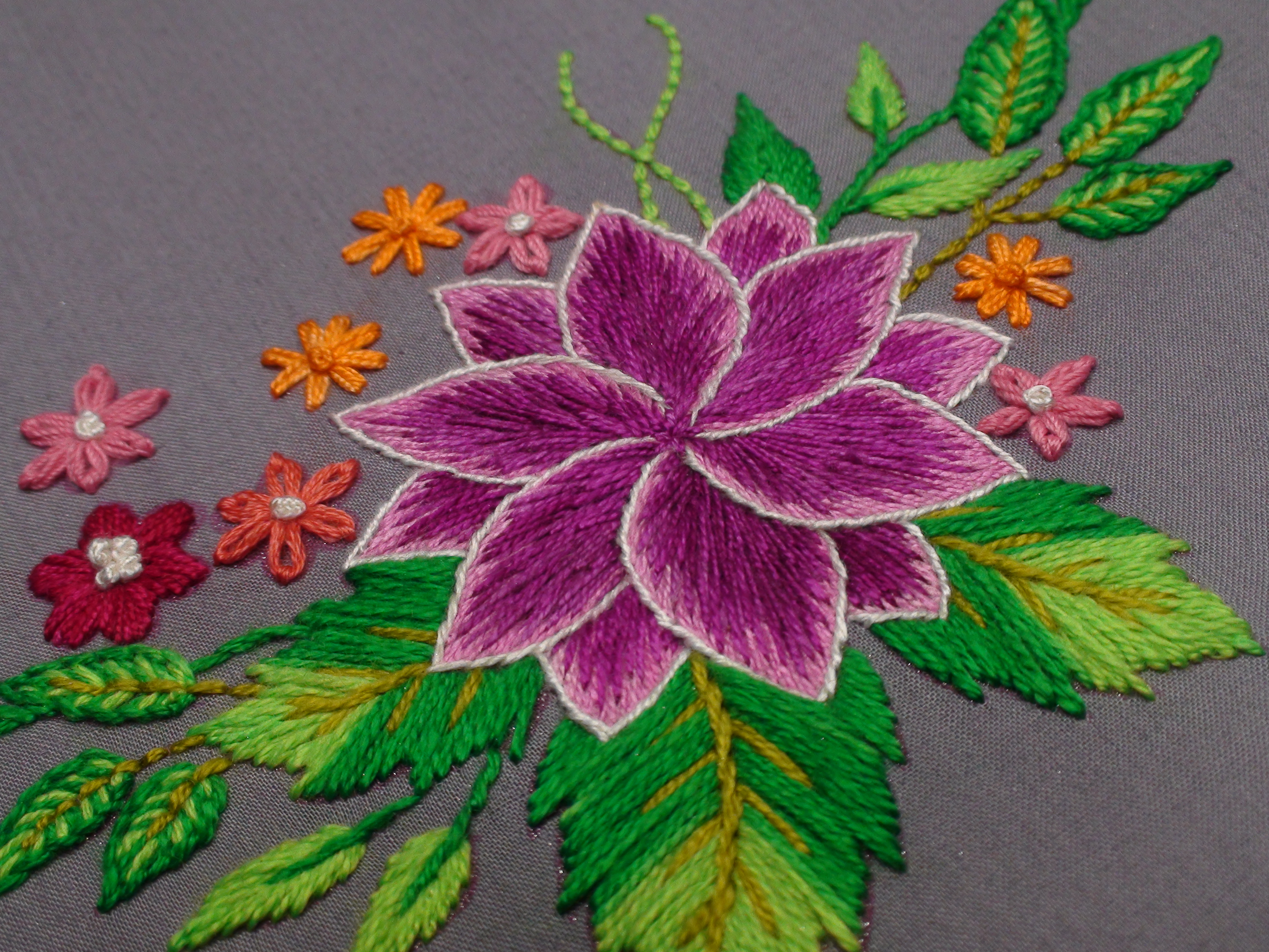 Flower Embroidery Design Flower Fancy Hand Embroidery Flowers