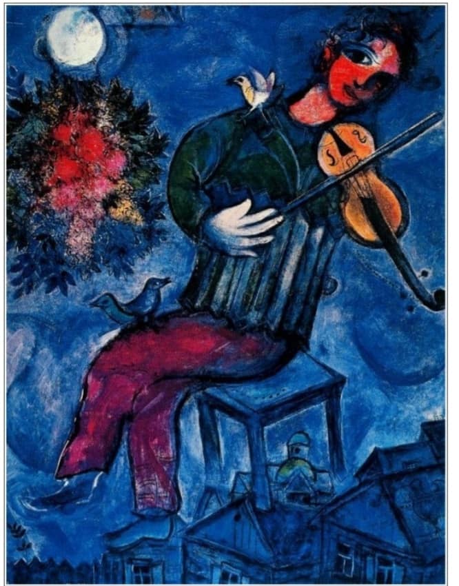 Марк Шагал - Синий скрипач (1947)