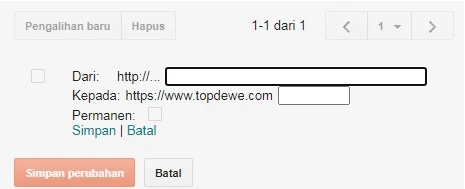 Cara redirect link karena error 404 di blogspot