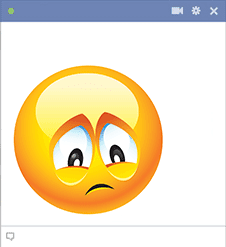 Tearful Facebook Emoticon