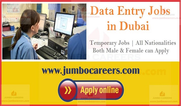 Temporary Part Time Data Entry Jobs In Dubai 2019 With Salary Aed 3500