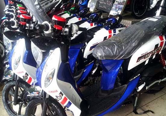 Modifikasi Yamaha Fino Warna Hitam