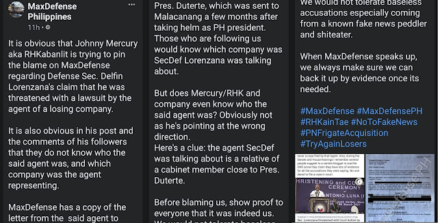 Maxdefense's Rant on Sec. Lorenzana's recent Speech