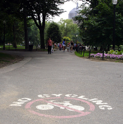 Boston Public Garden off-limits to cyclists