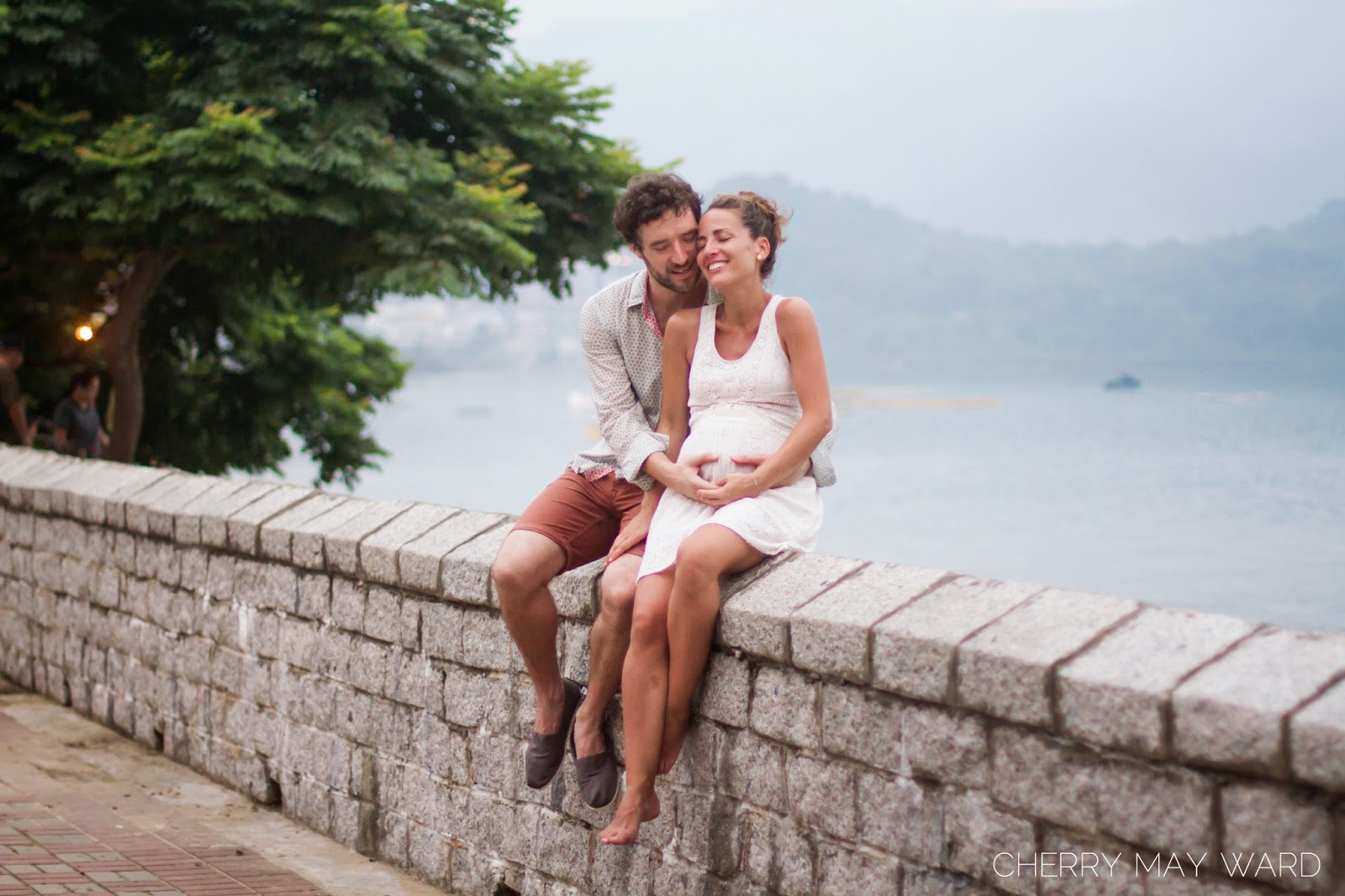 couple hug, sweet, fun, natural, view from sai kung, love