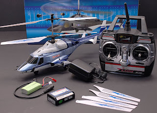 Walkera Blue Airwolf RC Helicopter Complete Images