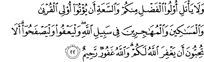 Surat An Nur ayat 22