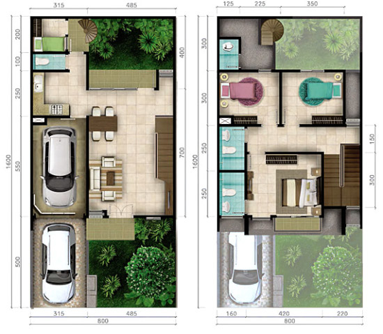 Trend Terbaru Desain Rumah 8x16 1 Lantai