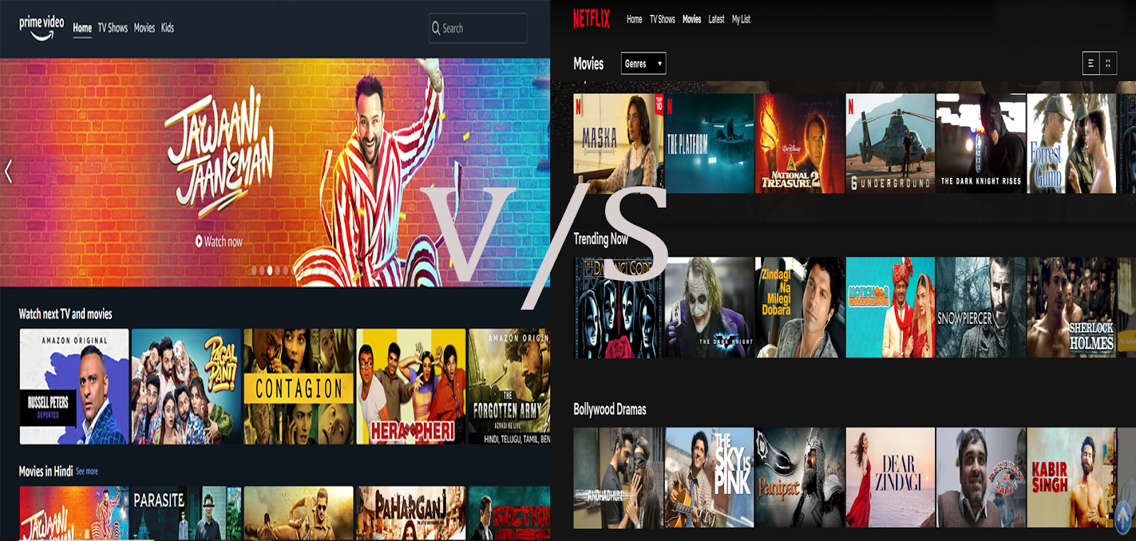 6 Difference Between Amazon Prime Vs Netflix Latest Movies