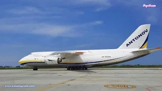 Pesawat Antonov AN124-100 Mendarat di Yogyakarta International Airport (YIA)