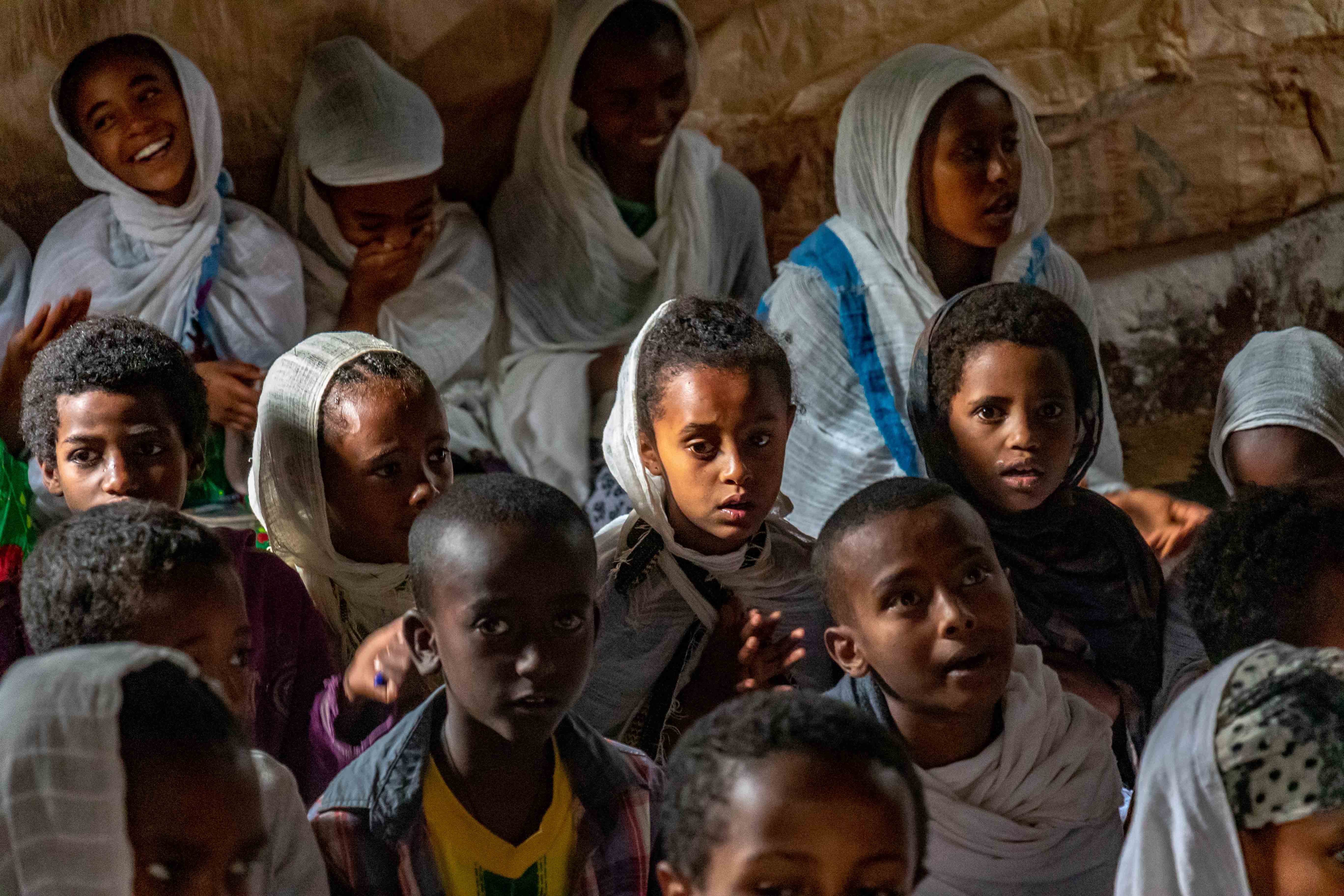 Nens a l'escola (Etiòpia, Senegal)