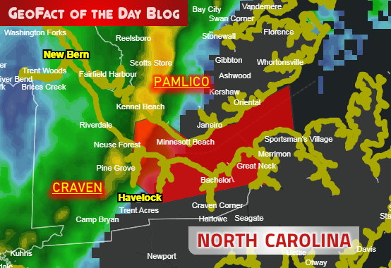 GeoFact of the Day 2/6/2020 North Carolina Tornado Warning 2