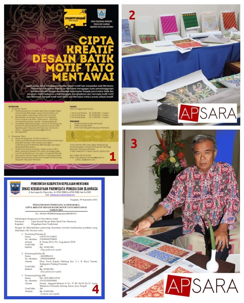 APSARA Galeri Batik Tulis Tegal di Indonesia Juri Lomba 