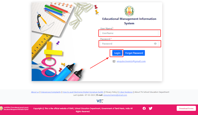 TN EMIS website