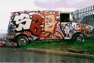 graffiti supplies, graffiti car