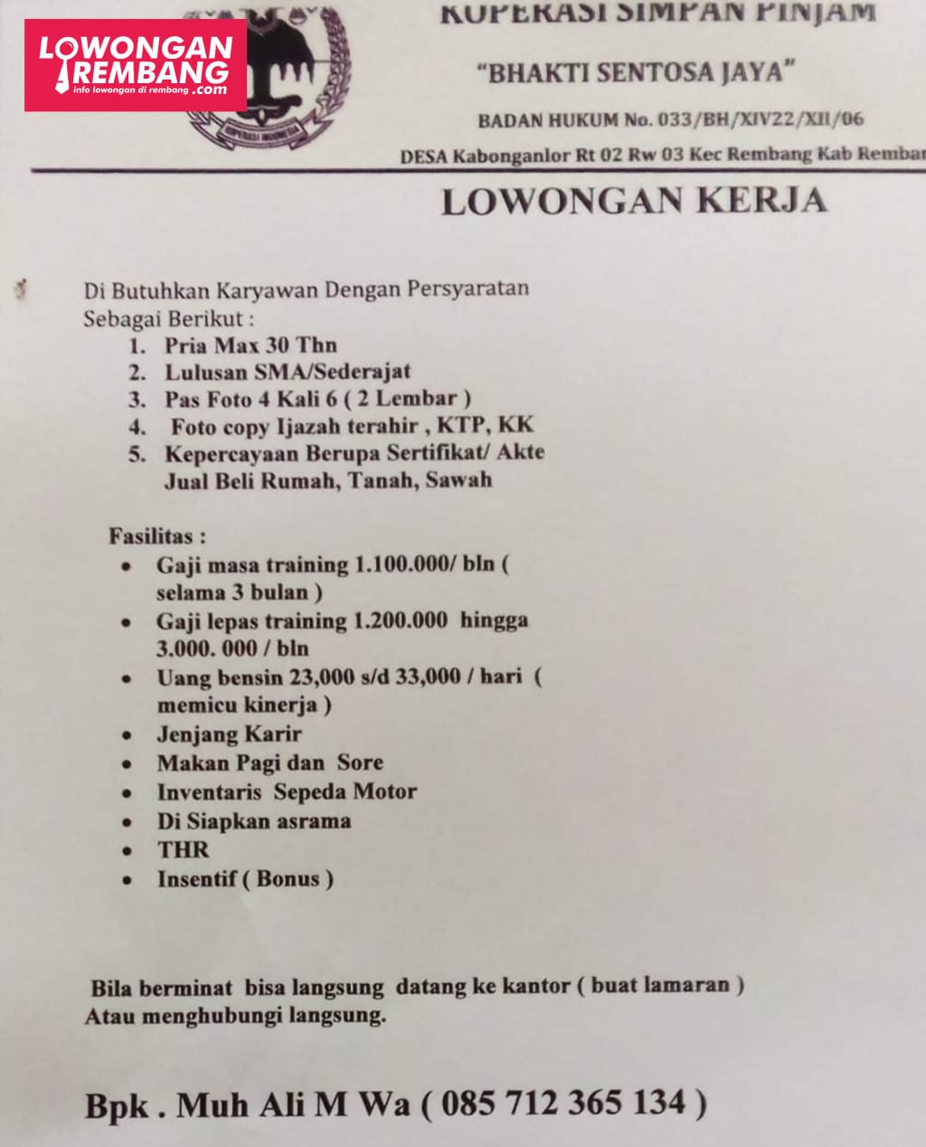 Loker Gudang Wings Rembang - Lowongan Kerja Sales ...