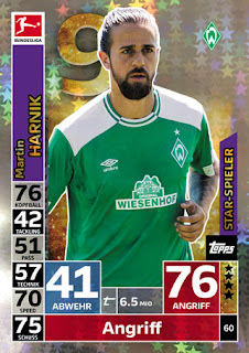 Match Attax Bundesliga 2018-2019 SV Werder Bremen Set