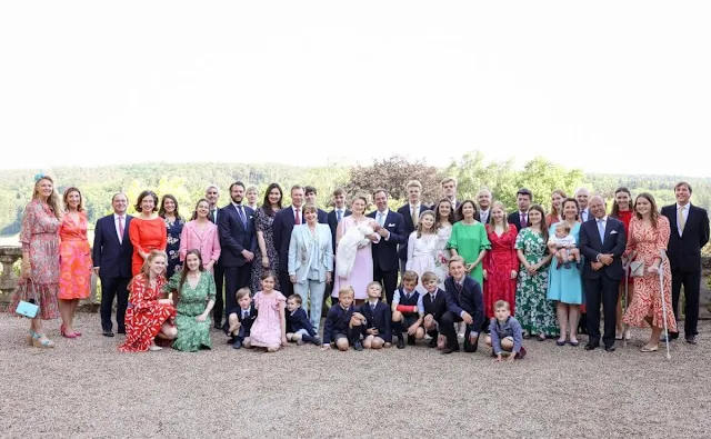 Grand Duchess Maria Teresa, Princess Stephanie, Prince Charles, Princess Alexandra, Princess Claire, Princess Amalia