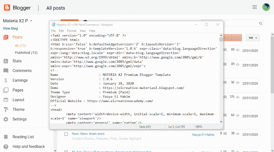 Cara 2: Metode Paste