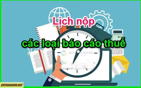 lịch nộp các loại báo cáo thuế