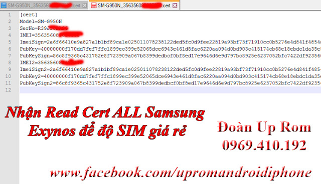 DỊCH VỤ READ CERT ALL SAMSUNG EXYNOS GIÁ RẺ QUA TEAMVIEWER PHỤC VỤ ĐỘ 2 SIM SAMSUNG HÀN QUỐC CHÂU ÂU