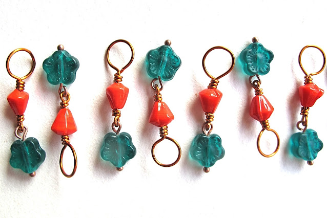 DIY breisteekmarkeerders/wired knitting stitch markers