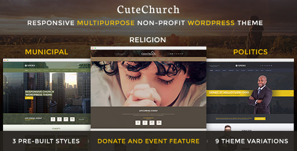 CuteChurch WP Theme v2.0.1