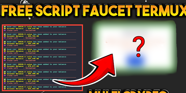 Script Faucet Termux Gratis Penghasil Multi Koin Kripto!!