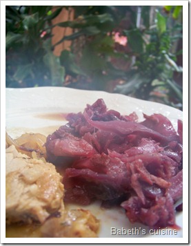 chou rouge aux pommes